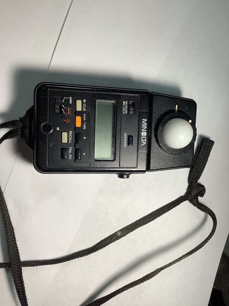 Minolta Auto Meter III F Light Exposure Meter w/ Strap