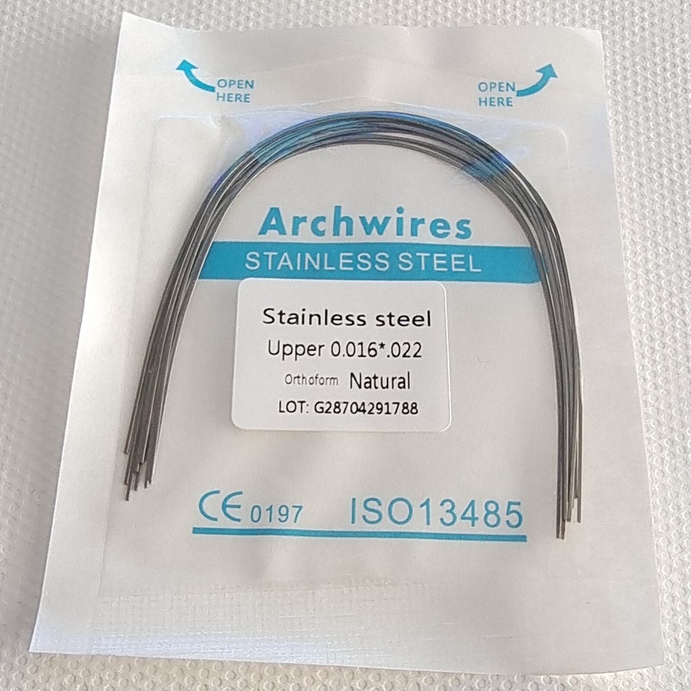 5Packs Dental Orthodontic Arch Wire Stainless Steel Natural Form Rectangular