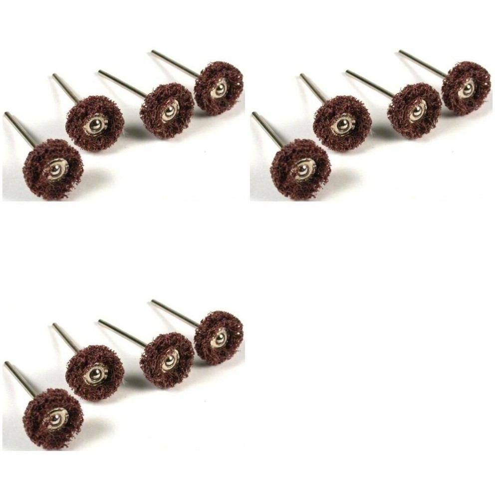 Miniature Satin Finish Buffs, 3/4", Medium 12 Pcs