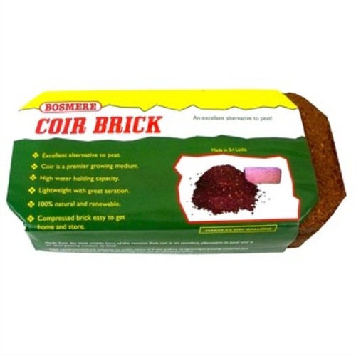 Bosmere Coir 22oz Compressed Brick — Peat-Free Growing Medium — Makes 2.5 Gallon