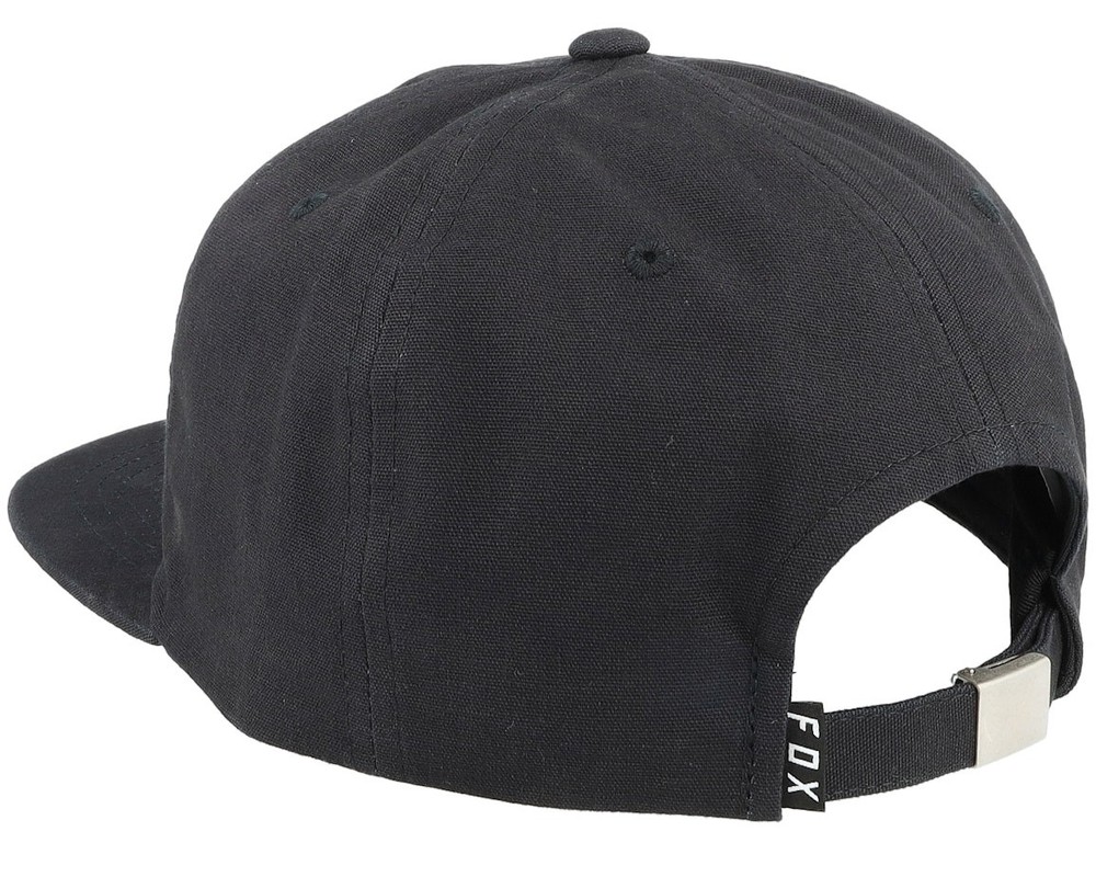 FOX Racing Alfresco Strapback Adjustable Hat - Black - Iconic Fox Head Logo NWT