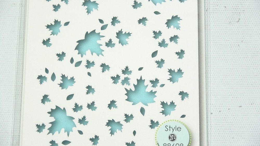 2016 Memory Box Designer Stencil Garden Falling Maple 88608