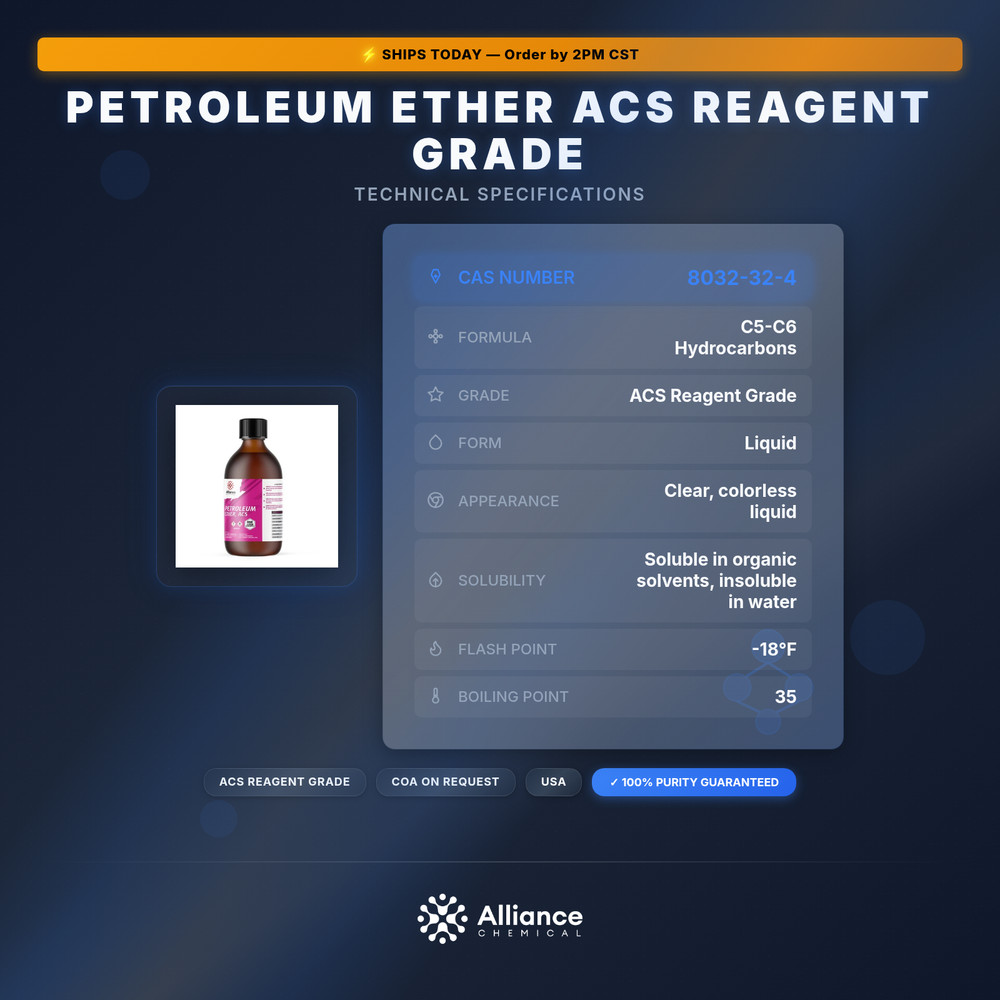 Petroleum Ether ACS Reagent Grade - 1 Liter
