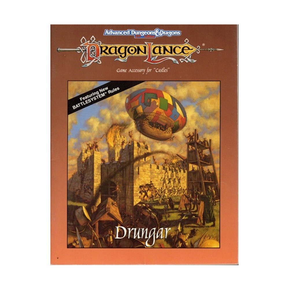 TSR AD&D 2nd Ed Castles - Drungar Book Only! VG+