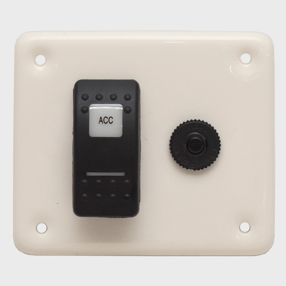 Rinker Boat Switch Panel 206562 | Off-White 3 3/4 X 3 1/4 Inch