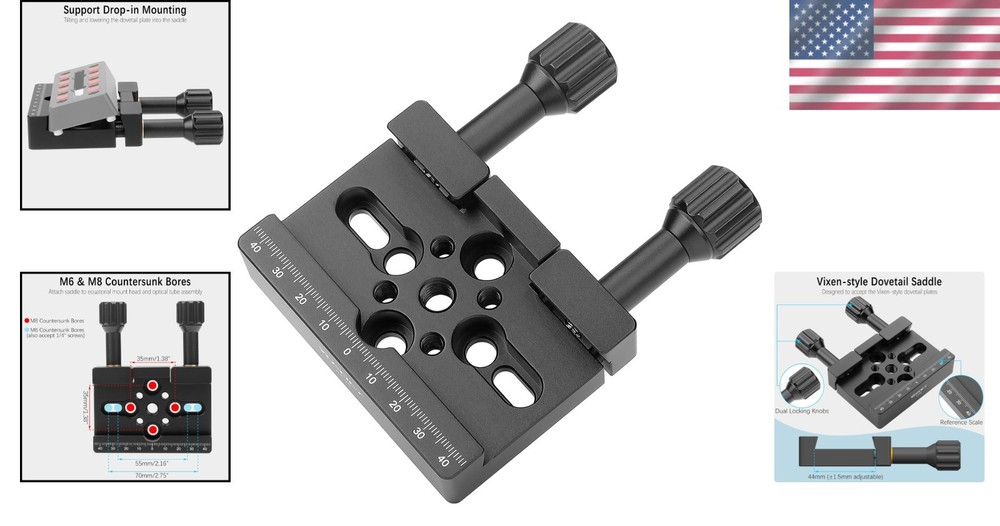 Vixen-style Dovetail Saddle Clamp Mount Base Replacement