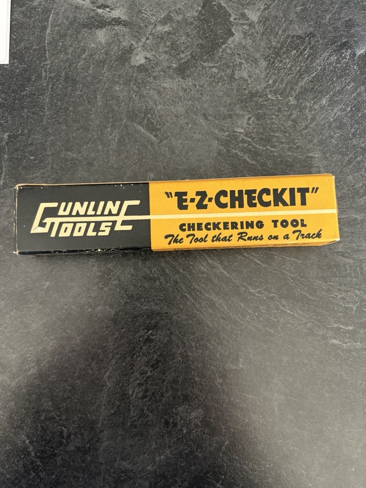 Vintage Gunline Tools “E-Z-CHECKIT” Checkering Tool Kit - Original Box