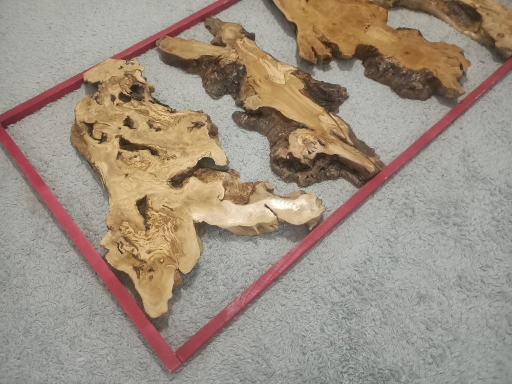 Olive Slab Set for Vertical River Table 24-32-48