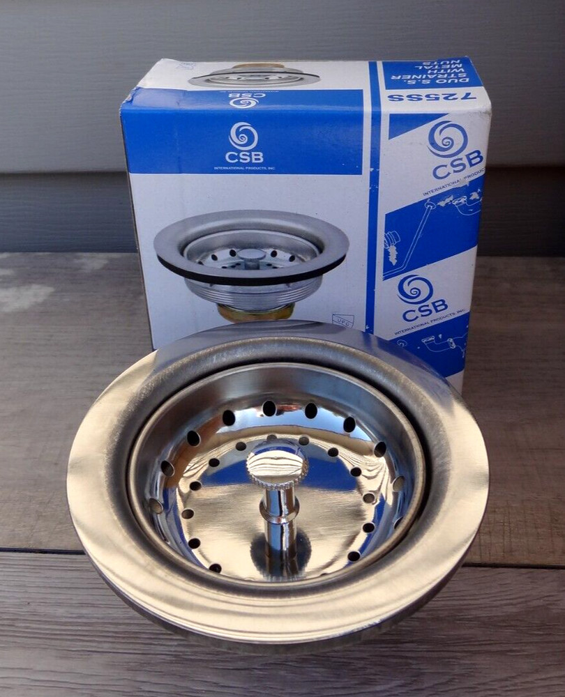 CSB Kitchen Sink DUO Strainer w/ Stick Post Basket w/ Metal Nuts