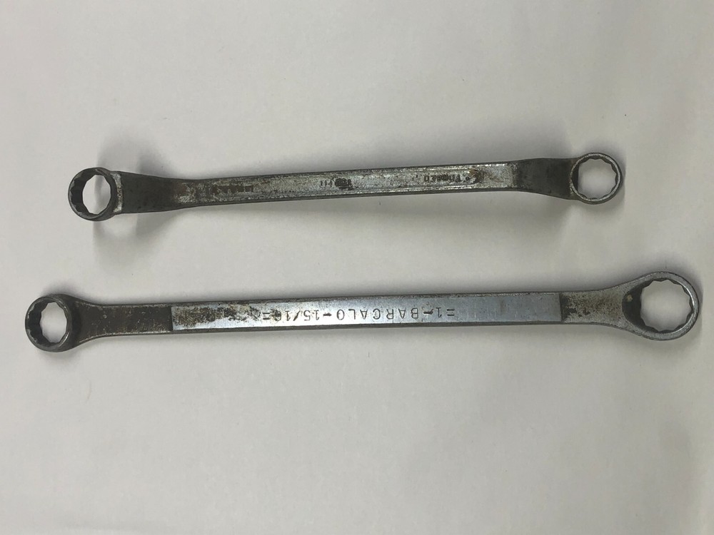 TOOLS WRENCHES Vintage Lot 2 Closed end (M1557)