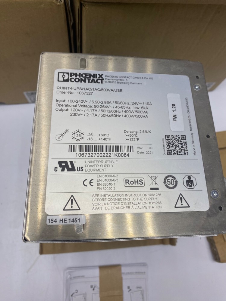 Phoenix Contact Quint4-UPS 1AC/1AC/500VA/USB