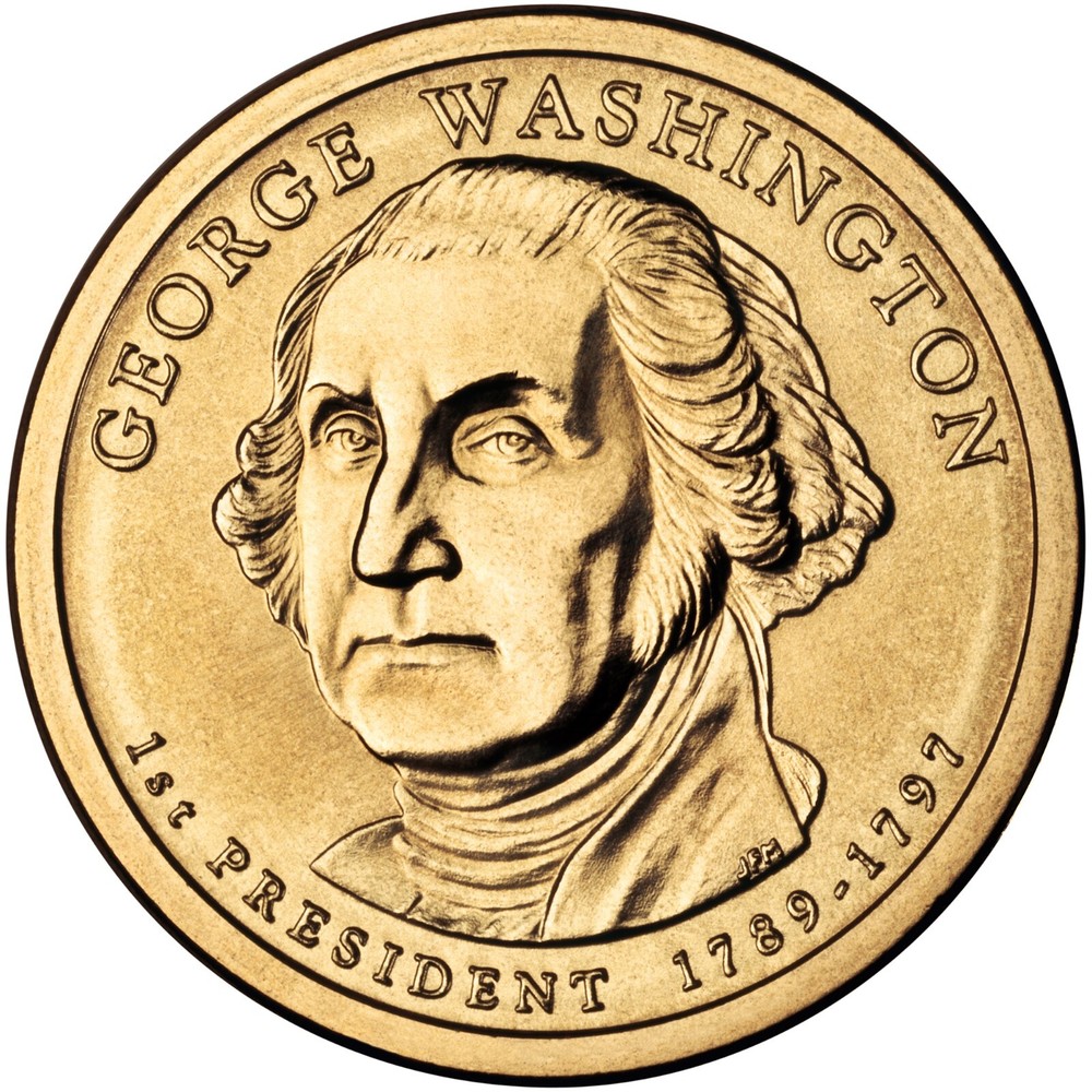 2007 D George Washington Presidential Dollar From Mint Roll-Position A