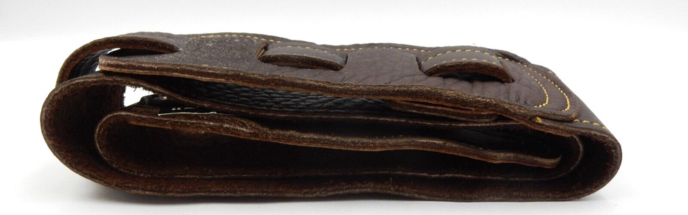 FRANKLIN CHOCOLATE BROWN LEATHER GUITAR STRAP WITH TAG, FS-CHG 2.5"