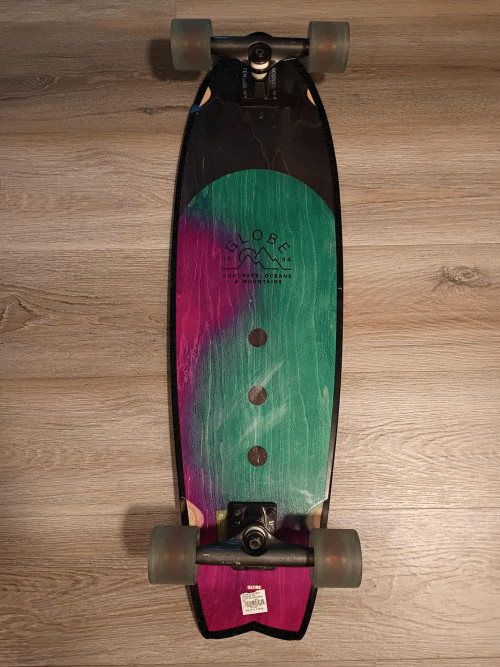 Globe Cruiser Skateboard Chromantic Washed Aqua 9.5" x 33"