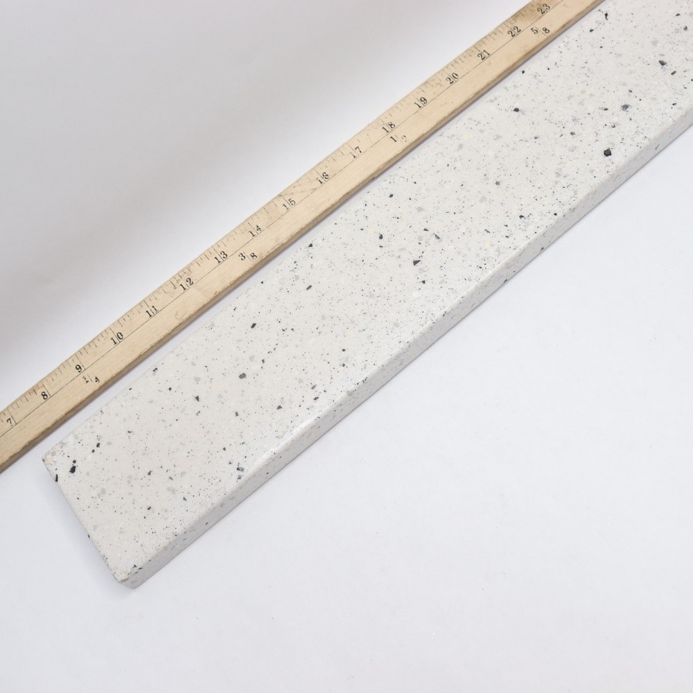 Ellipse/Contour Solid Surface Vanity Side Splash 1-pc 22" x 3-1/2" x 3/4"