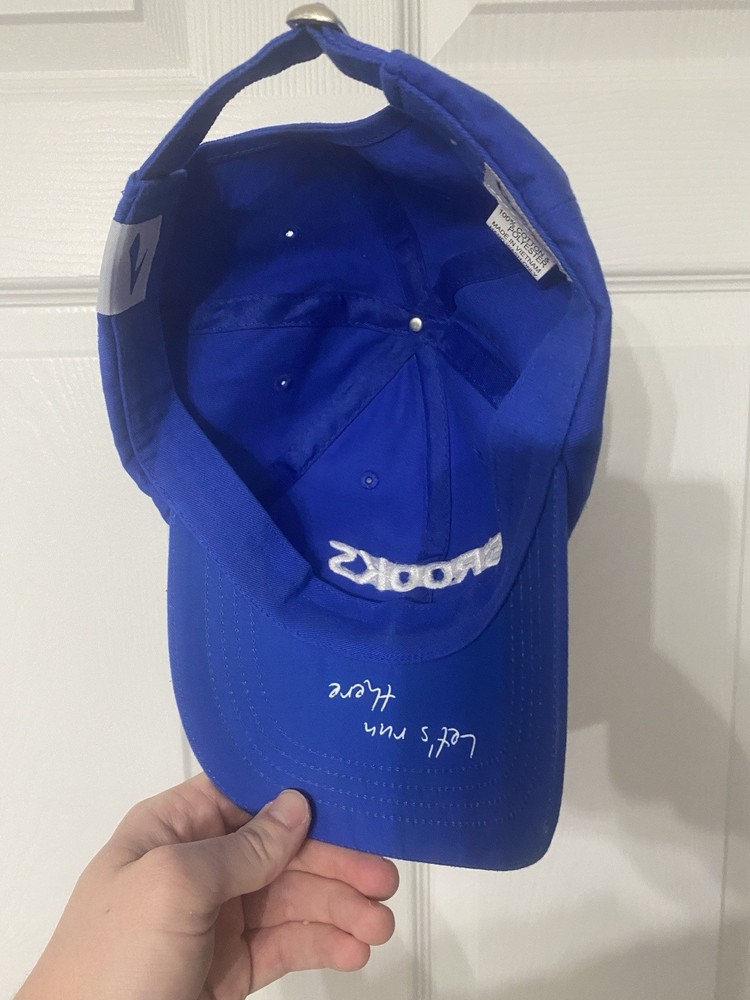 Brooks Running Cap Hat BOCO Gear Cotton Polyester Exercise Lets Run There Unisex