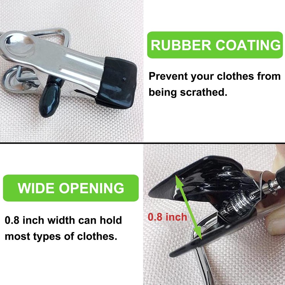 Boot Hangers Clips, 100 Pack Black Laundry Hooks Hanging 100 PACK,