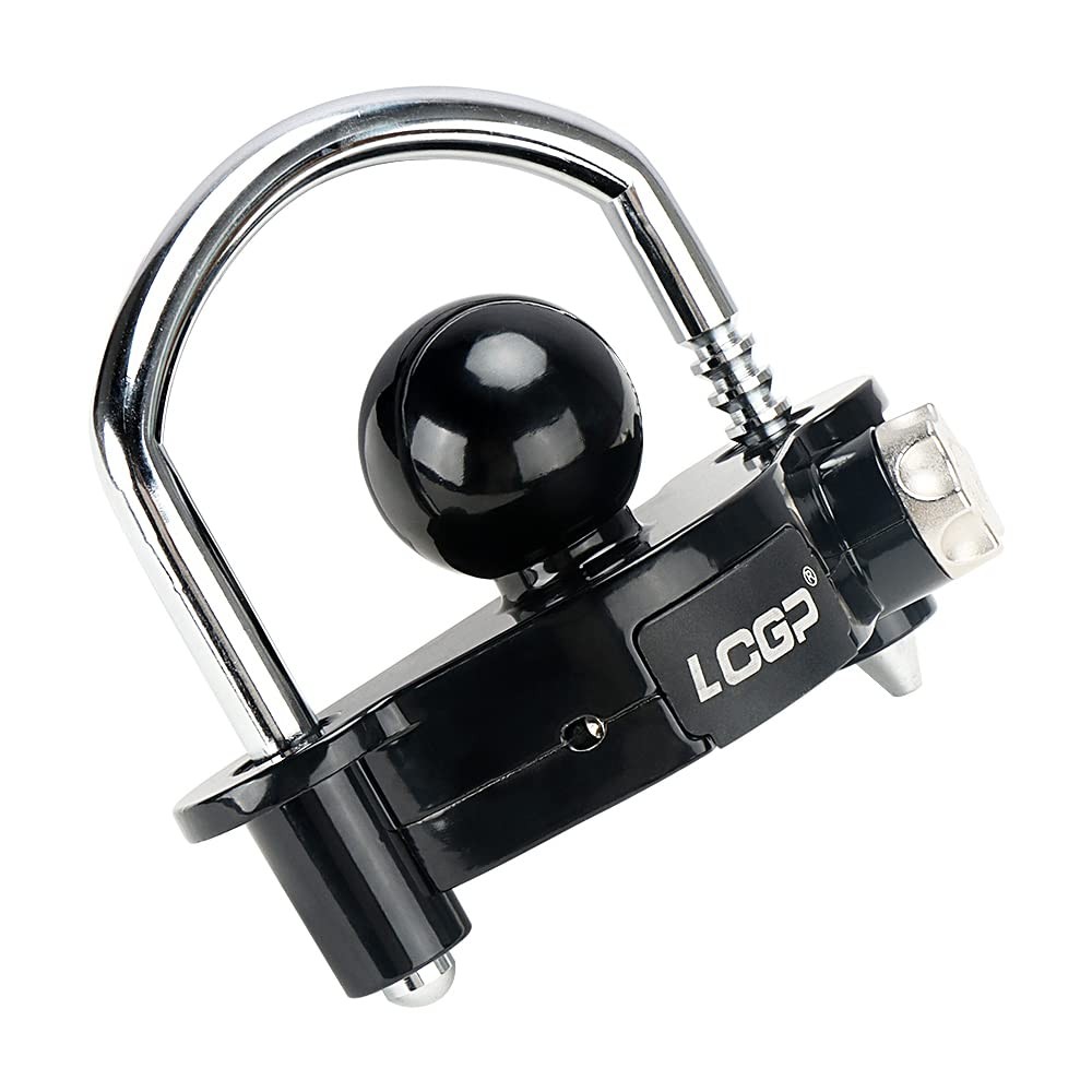 LCGP Black Trailer Hitch Lock with Combination With password lock,