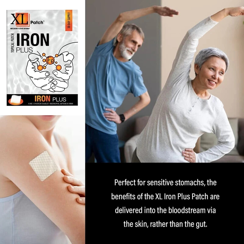 IRON PLUS Vitamin Patch BY XLPATCH (30-DAY SUPPLY)
