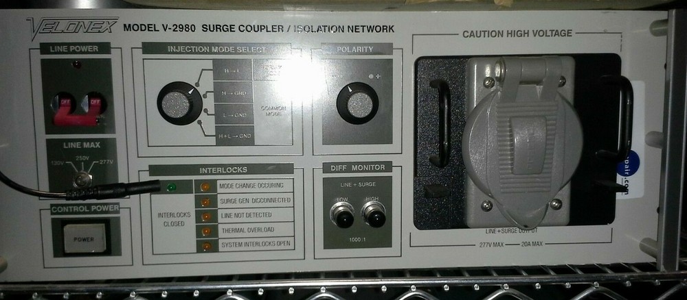 Velonex V-2980 Surge Coupling Isolation Network with Cable for 587 generator