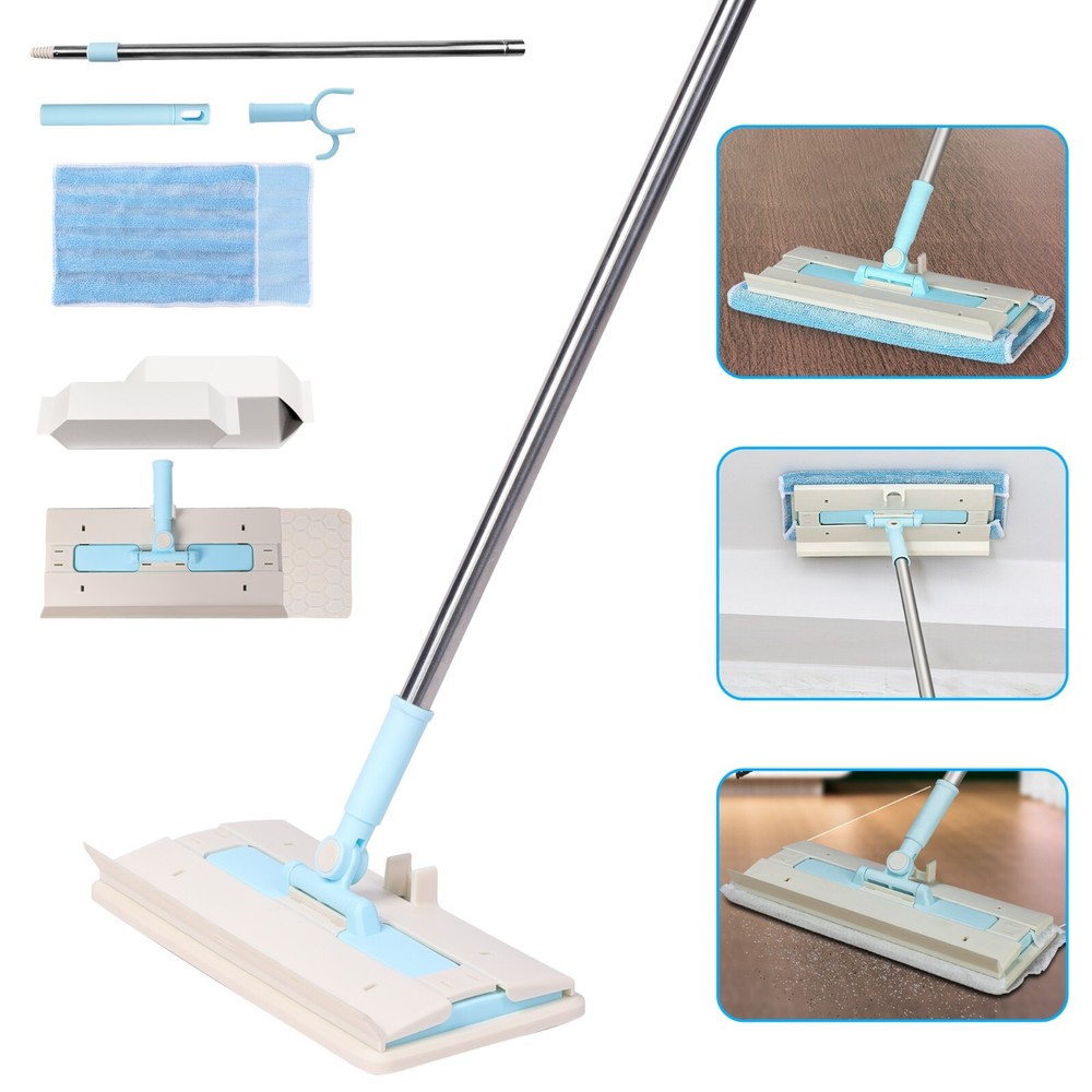 Stretchable Multifunctional Mop-Microfiber Dust Cleaner Dry& Damp for Floor Wall