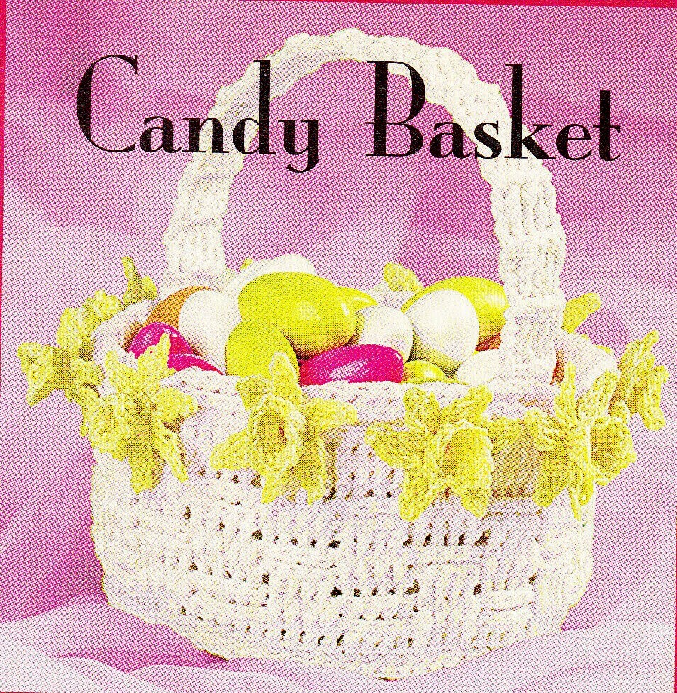 EASTER Candy Basket/Crochet Pattern INSTRUCTIONS ONLY