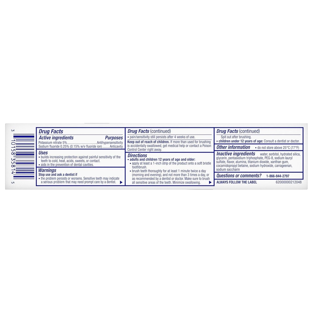 Sensodyne Clinical White Toothpaste Clinically Proven Whitening for Sensitive Te