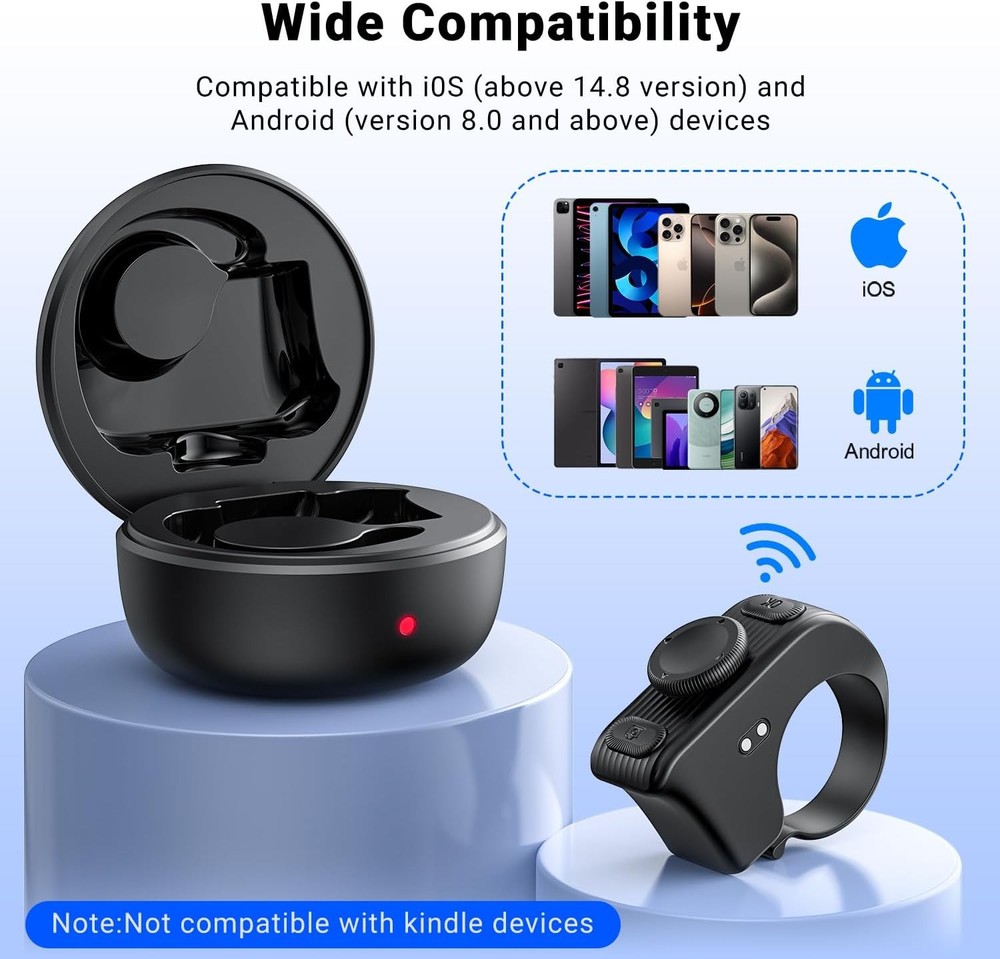 [Quick Connect, New Features] Remote Scrolling Ring for Tiktok,Page Turner for K