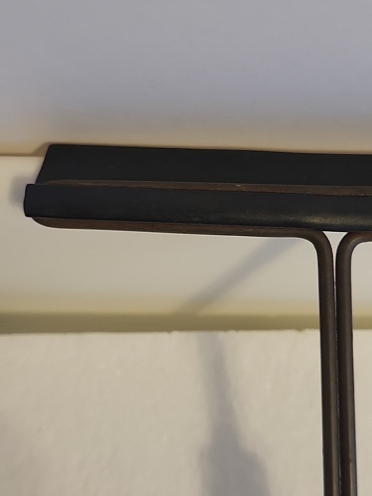 Vintage Red Wood Handle Window Glass Cleaner Tool