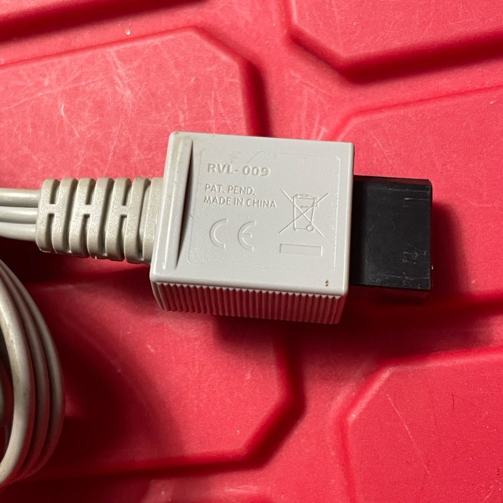Nintendo Wii Replacement AV Video Composite Cable Model Number RVL-009 Pre Owned