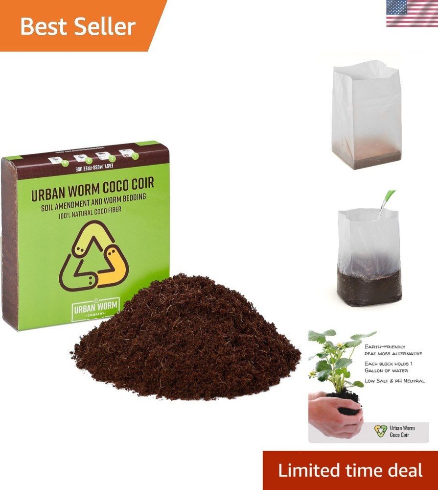 1.4 lbs Coco Coir Brick - Ideal Soil Amendment & Bedding for Sustainable Growth