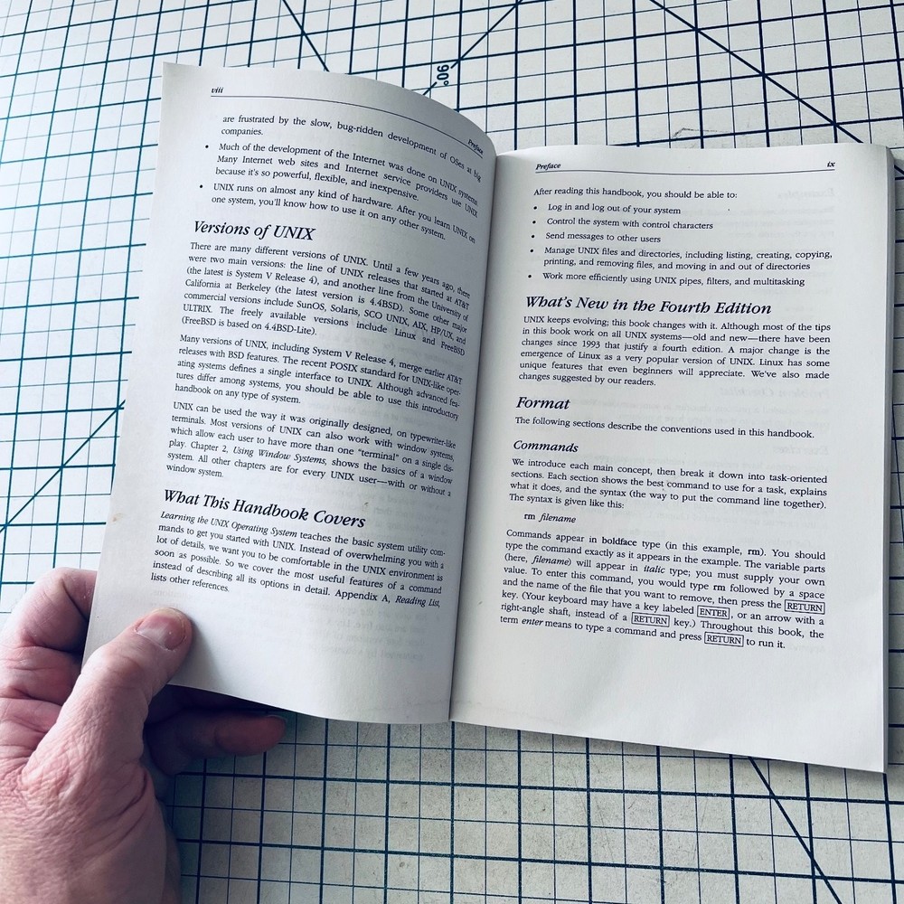 O'Reilly Learning the UNIX Operating System Manual 4th Ed 1998 Vintage Computing