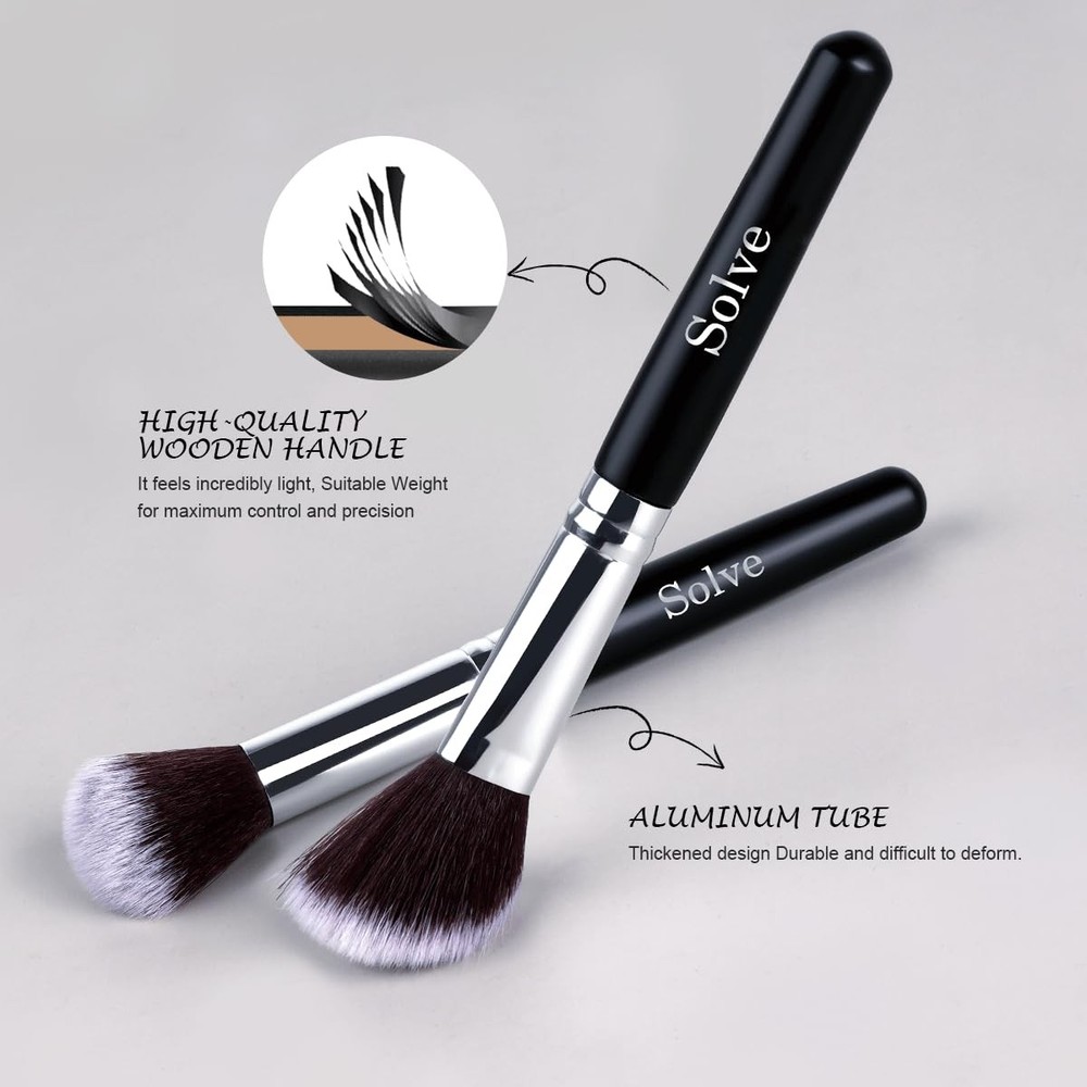 Makeup Brush Set, SOLVE 32 Pieces Professional 32 Piece Black