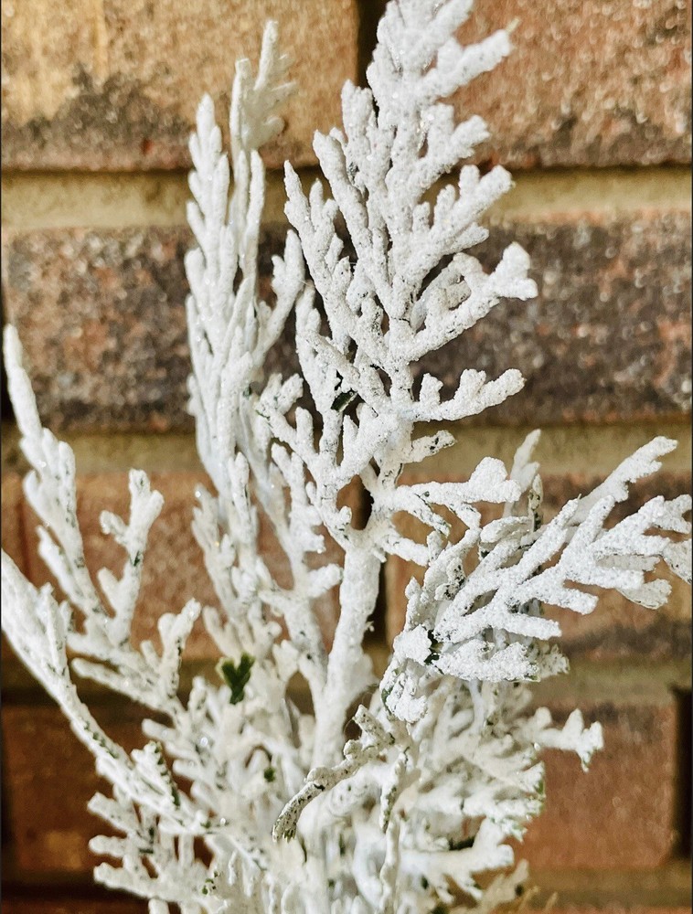 Mini Frosty Cedar Tree, 10”