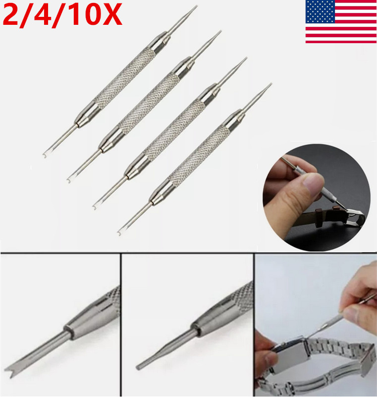 2-10Pcs Spring-Bar-Tool Pin Strap Link Remover Tool for Watch Straps & Bracelets