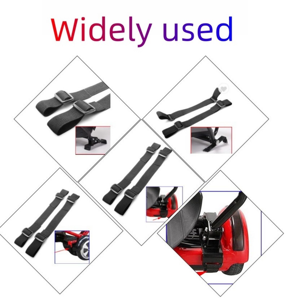 2 Pieces Adjustable Hoverboard Seat Attachment Straps and 2 Pieces Strap Prot...