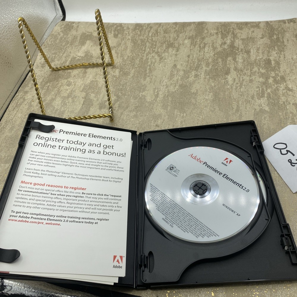 Adobe Photoshop Elements 4.0 & Adobe Premiere Elements 2.0 (PC, 2005)
