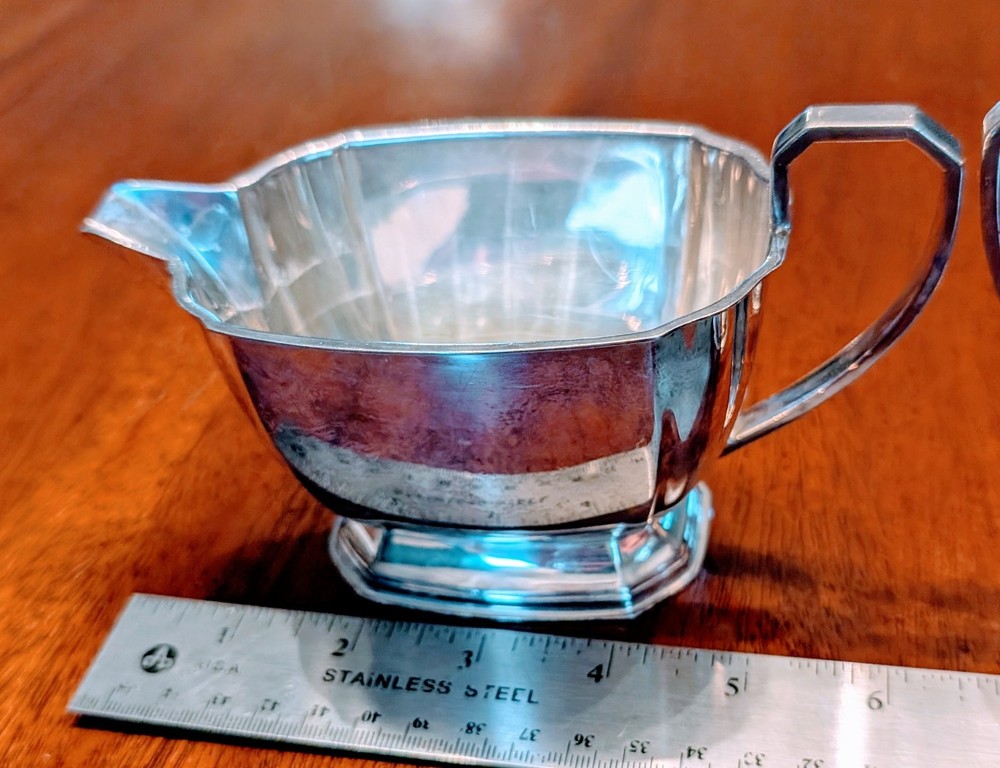 Ellington Silver Plated Sugar & Creamer Set 38080.