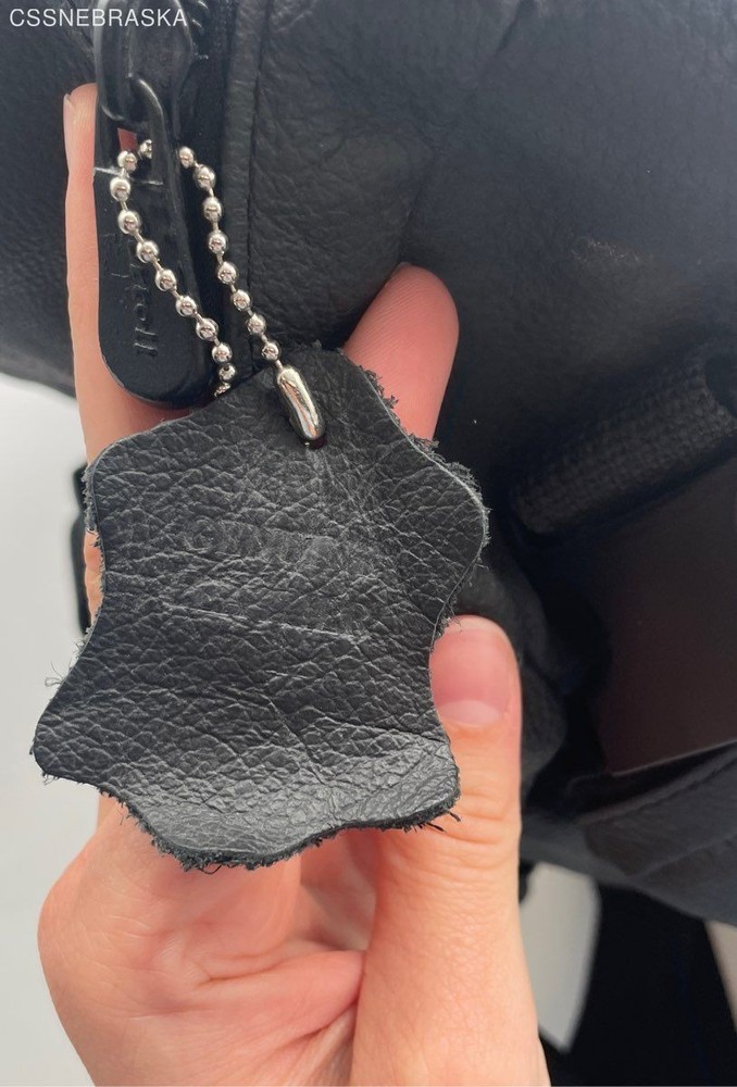 Carroll Black Leather Accessory Bag