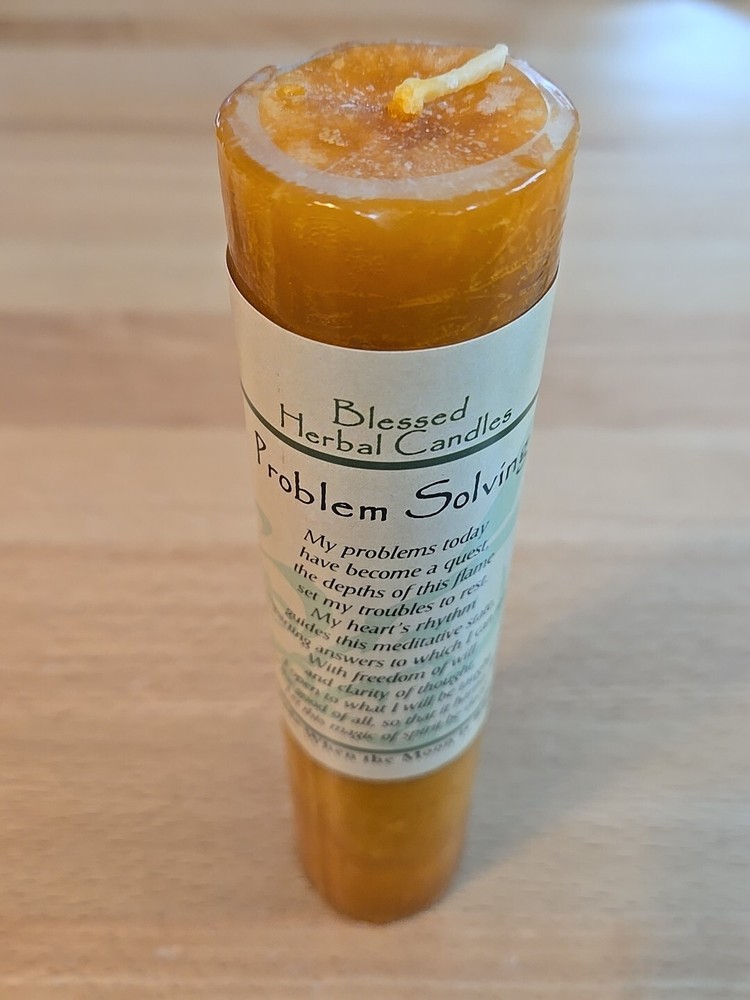 Problem Solving Blessed Herbal Candle  - Coventry Candles