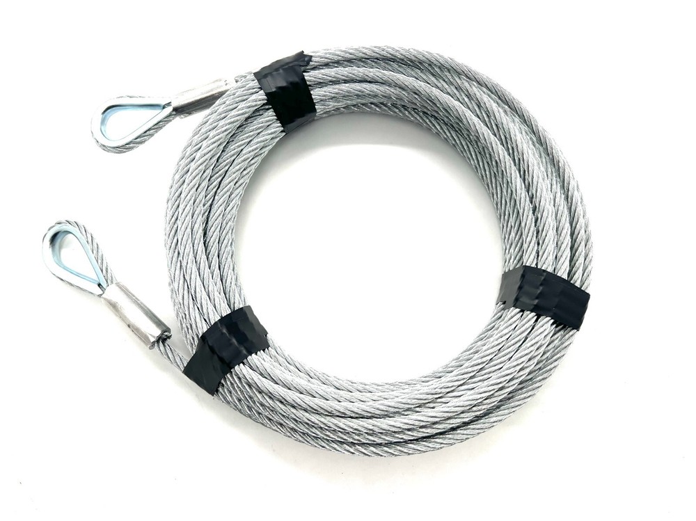 1/4" x 100 ft Galvanized Wire Rope Tow Cable