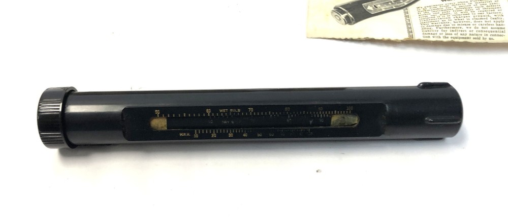 Bacharach Sling Psychrometer 12-2006 –Original Box & Manual