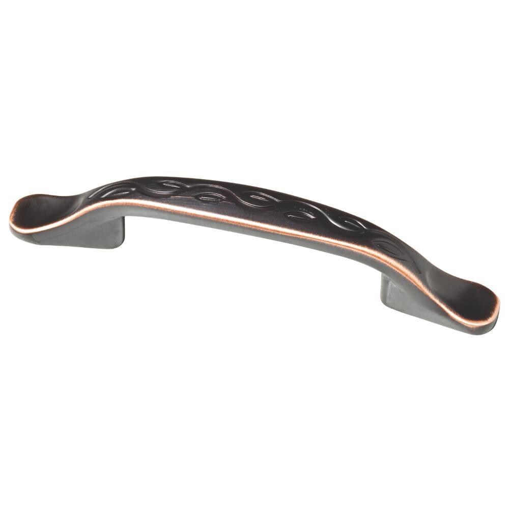 (2-Pack) 3" Leaf and Vine Pull Bronze with Copper Highlights