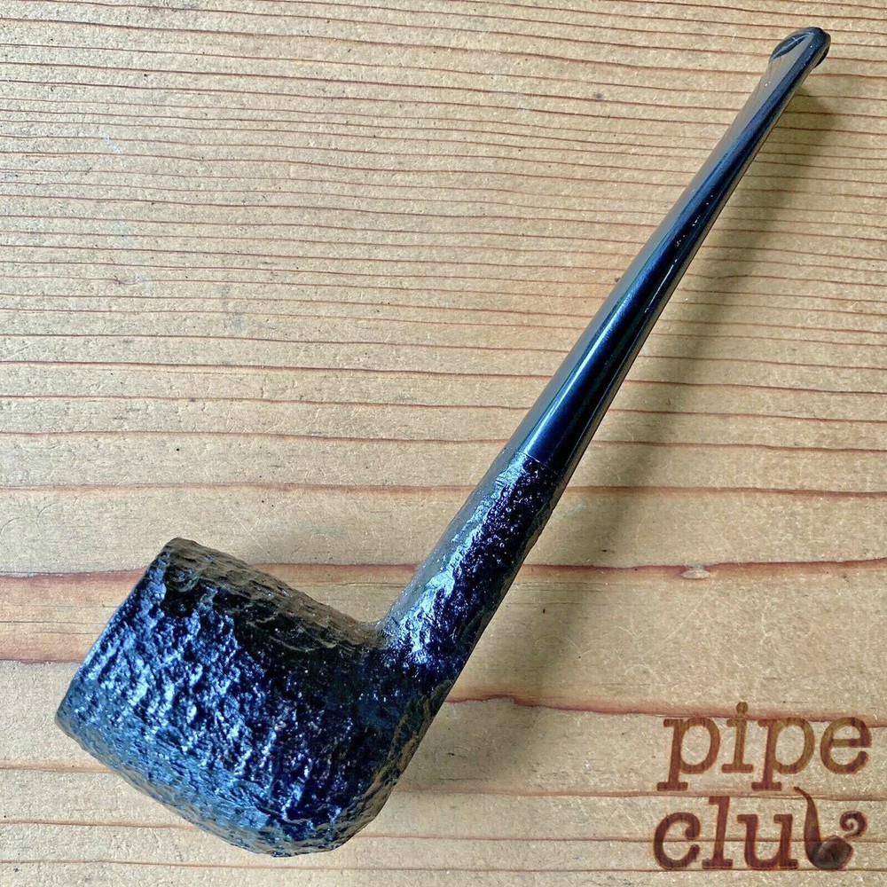 Rossi Piccolo 8105 Black Rusticated Straight Billiard Pipe by Savinelli