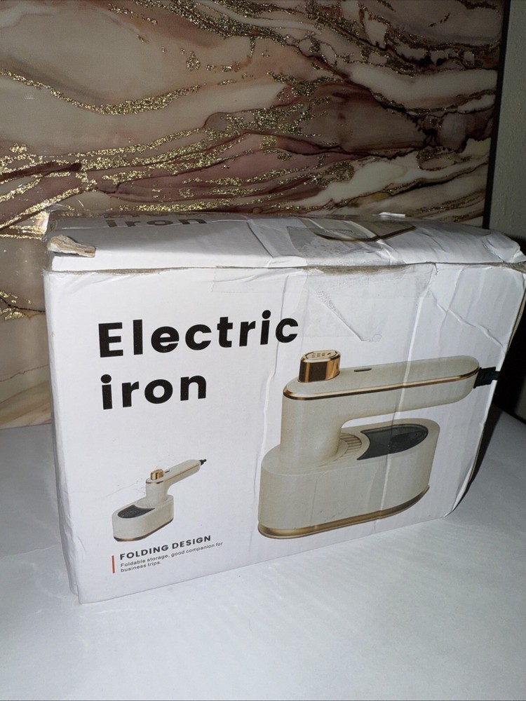 Mini Electric Iron With Folding Design