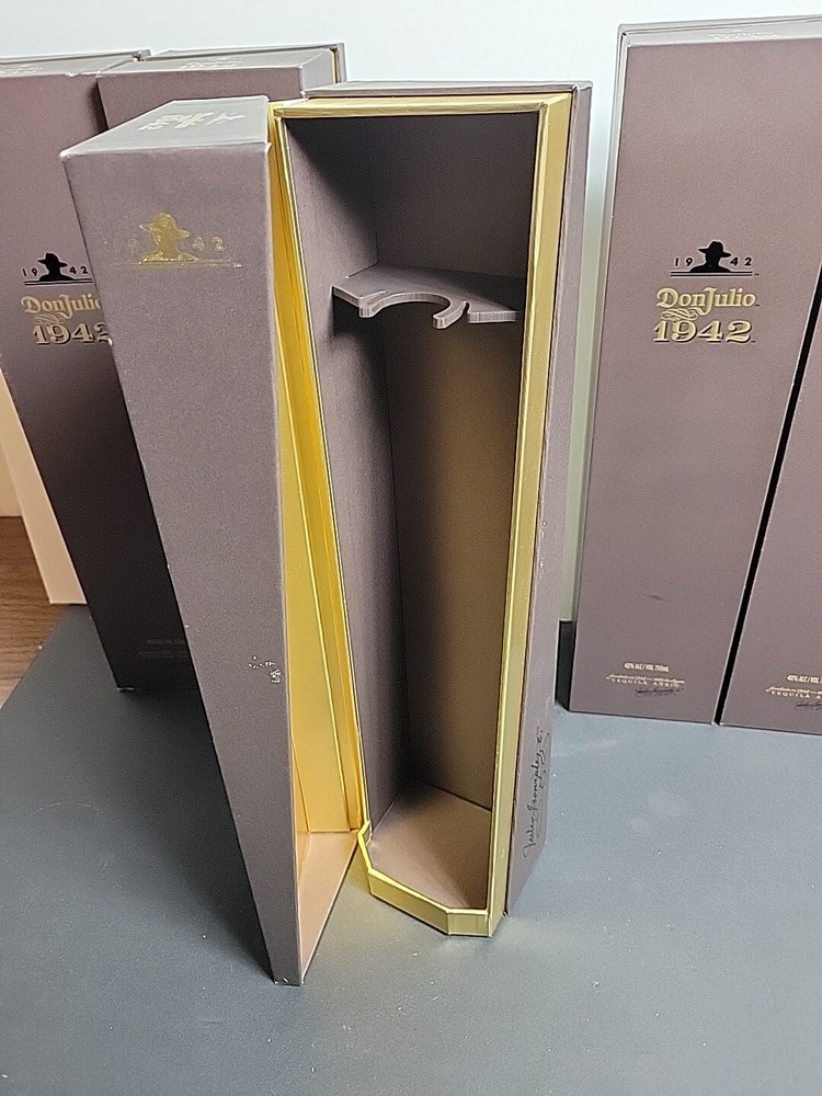 Lot 5 Don Julio 1942 Tequila Gift Boxes Empty Display Packaging Only Bundle