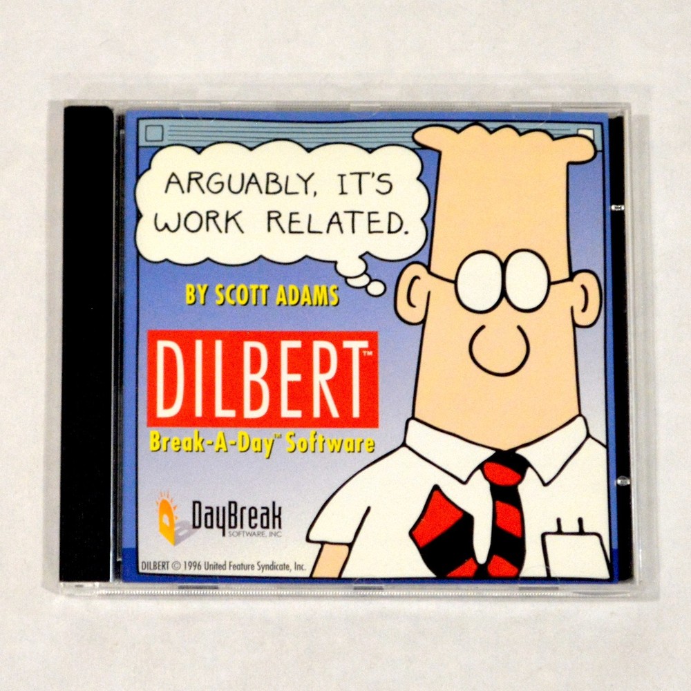 Dilbert Break-A-Day Vol 1 ✩ PC/Mac CD-ROM ✩ Scott Adams ✩ DayBreak Software