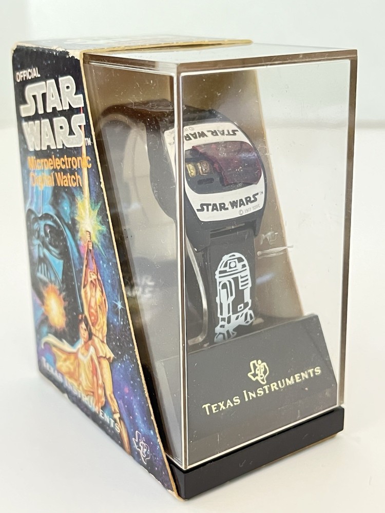 1977 Star Wars Texas Instruments Microelectronic Digital Damaged Watch & Case