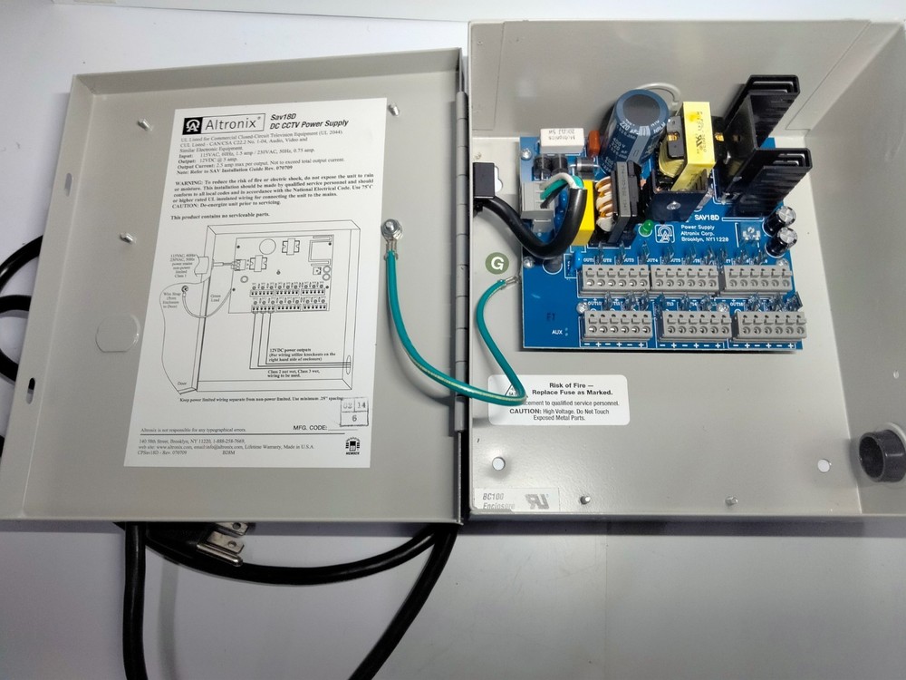 Altronix SAV18D DC CCTV Power Supply