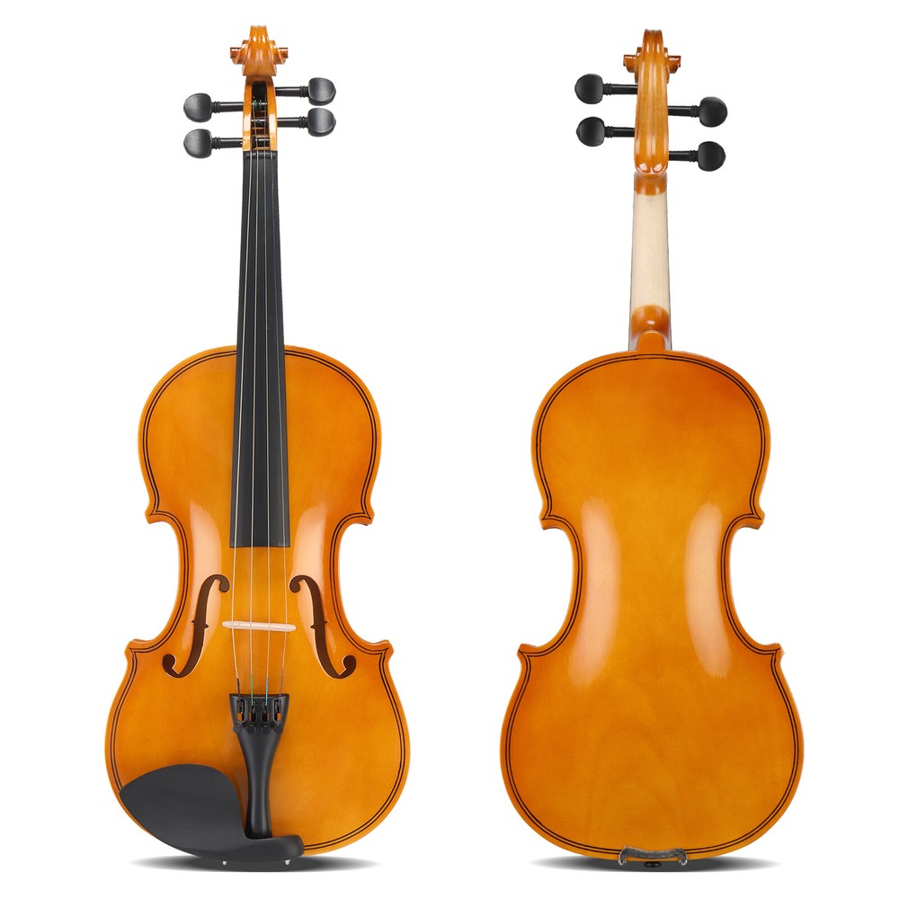 4/4 Violin Set with Case Bow Shoulder Rest Rosin Strings Bridge Sordine